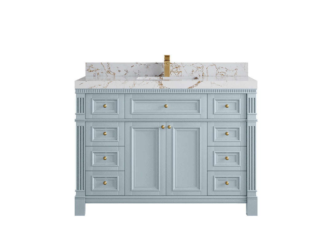 Paris 48 in. W x 22 in. D Single Sink Bathroom Vanity - Willow Bath and Vanity