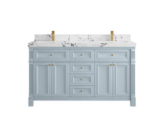Paris 60 in. W x 22 in. D Double Sink Bathroom Vanity - photo 40