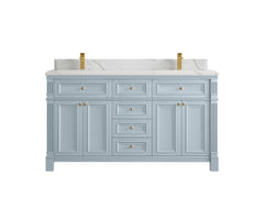 Paris 60 in. W x 22 in. D Double Sink Bathroom Vanity - photo 24