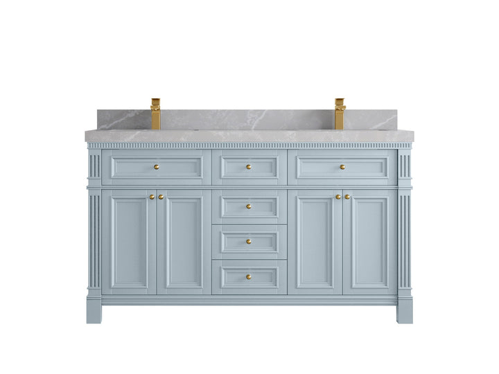 Paris 60 in. W x 22 in. D Double Sink Bathroom Vanity - photo 32