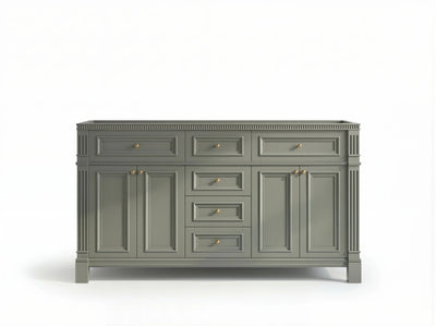 Paris 60 in. W x 22 in. D Double Sink Bathroom Vanity - Willow Bath and Vanity