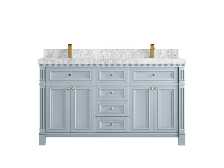 Paris 60 in. W x 22 in. D Double Sink Bathroom Vanity - photo 10
