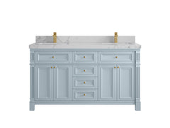 Paris 60 in. W x 22 in. D Double Sink Bathroom Vanity - photo 42