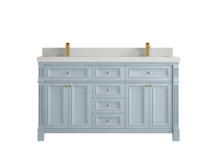 Paris 60 in. W x 22 in. D Double Sink Bathroom Vanity - photo 14