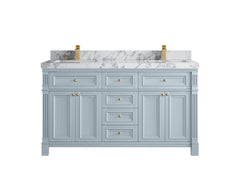Paris 60 in. W x 22 in. D Double Sink Bathroom Vanity - photo 20