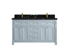 Paris 60 in. W x 22 in. D Double Sink Bathroom Vanity - photo 12