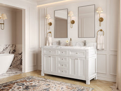 Paris 60 in. W x 22 in. D Double Sink Bathroom Vanity - photo 2