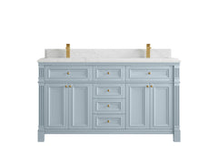 Paris 60 in. W x 22 in. D Double Sink Bathroom Vanity - photo 26