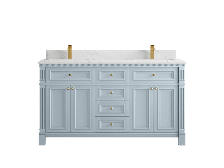 Paris 60 in. W x 22 in. D Double Sink Bathroom Vanity - photo 26