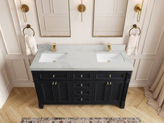 Paris 60 in. W x 22 in. D Double Sink Bathroom Vanity - photo 15