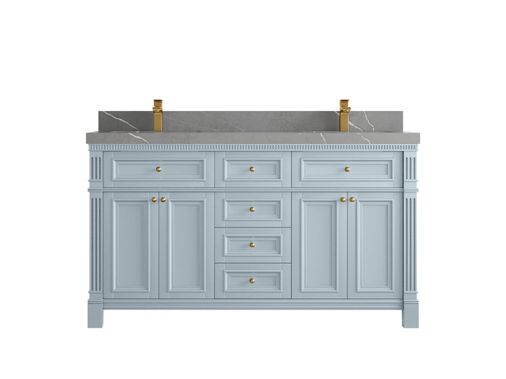 Paris 60 in. W x 22 in. D Double Sink Bathroom Vanity - photo 34