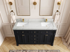 Paris 60 in. W x 22 in. D Double Sink Bathroom Vanity - photo 41