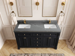 Paris 60 in. W x 22 in. D Double Sink Bathroom Vanity - photo 33