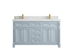 Paris 60 in. W x 22 in. D Double Sink Bathroom Vanity - photo 18