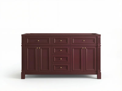 Paris 60 in. W x 22 in. D Double Sink Bathroom Vanity - Willow Bath and Vanity