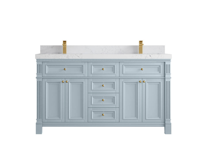 Paris 60 in. W x 22 in. D Double Sink Bathroom Vanity - photo 30