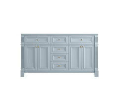 Paris 60 in. W x 22 in. D Double Sink Bathroom Vanity - photo 6