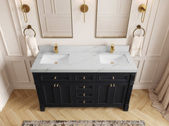 Paris 60 in. W x 22 in. D Double Sink Bathroom Vanity - photo 17