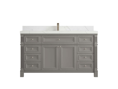 Paris 60 in. W x 22 in. D Single Sink Bathroom Vanity - Willow Bath and Vanity