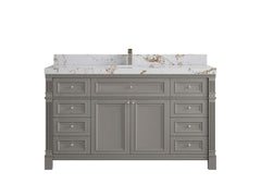 Paris 60 in. W x 22 in. D Single Sink Bathroom Vanity - photo 43