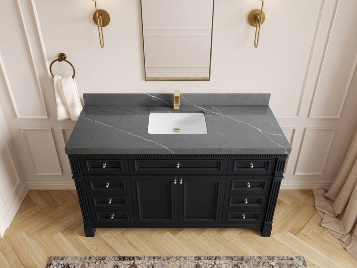 Paris 60 in. W x 22 in. D Single Sink Bathroom Vanity - photo 33