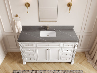 Paris 60 in. W x 22 in. D Single Sink Bathroom Vanity - Willow Bath and Vanity