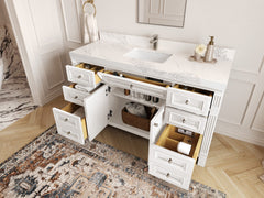 Paris 60 in. W x 22 in. D Single Sink Bathroom Vanity - photo 3
