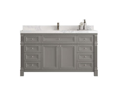 Paris 60 in. W x 22 in. D Single Sink Bathroom Vanity - photo 1