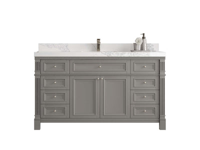 Paris 60 in. W x 22 in. D Single Sink Bathroom Vanity - Willow Bath and Vanity