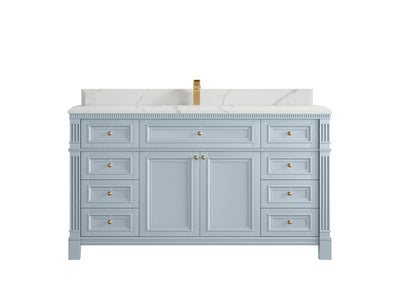 Paris 60 in. W x 22 in. D Single Sink Bathroom Vanity - Willow Bath and Vanity