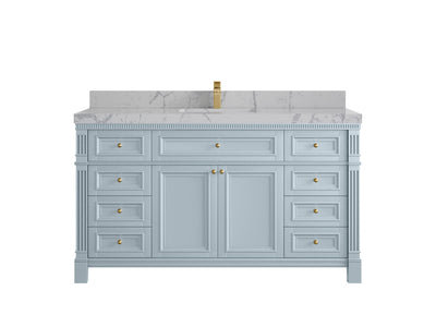 Paris 60 in. W x 22 in. D Single Sink Bathroom Vanity - Willow Bath and Vanity