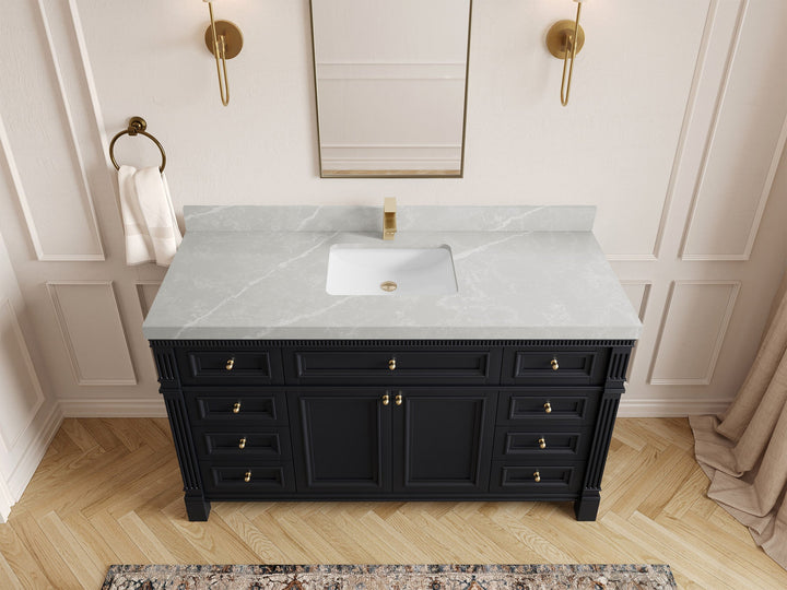 Paris 60 in. W x 22 in. D Single Sink Bathroom Vanity - photo 31