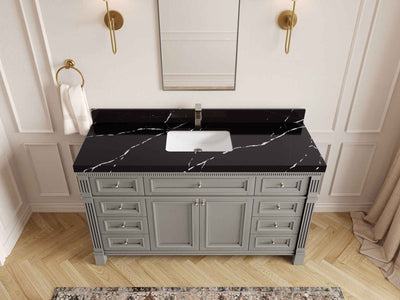 Paris 60 in. W x 22 in. D Single Sink Bathroom Vanity - Willow Bath and Vanity