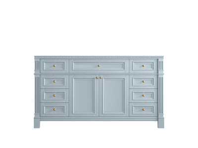 Paris 60 in. W x 22 in. D Single Sink Bathroom Vanity - Willow Bath and Vanity