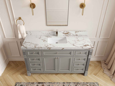 Paris 60 in. W x 22 in. D Single Sink Bathroom Vanity - Willow Bath and Vanity
