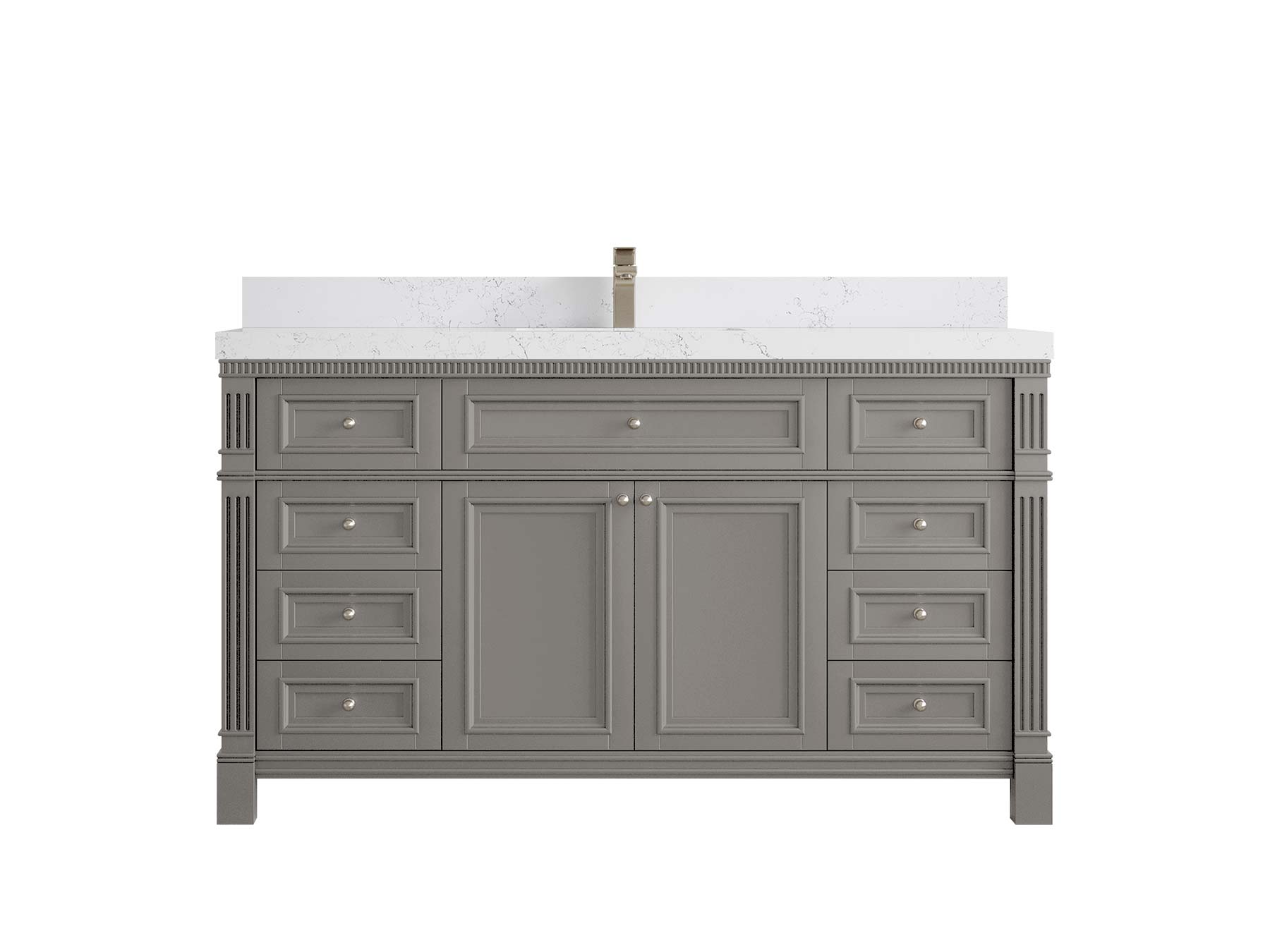 Paris 60 in. W x 22 in. D Single Sink Bathroom Vanity - Willow Bath and Vanity