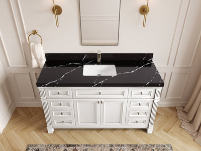 Paris 60 in. W x 22 in. D Single Sink Bathroom Vanity - Willow Bath and Vanity