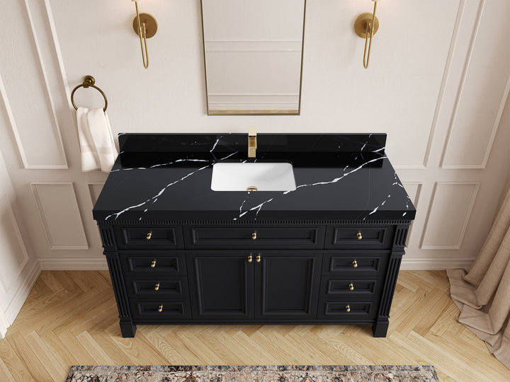 Paris 60 in. W x 22 in. D Single Sink Bathroom Vanity - photo 7