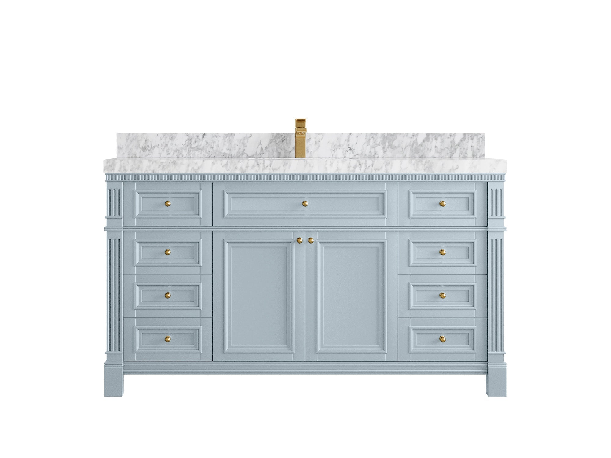Paris 60 in. W x 22 in. D Single Sink Bathroom Vanity - Willow Bath and Vanity