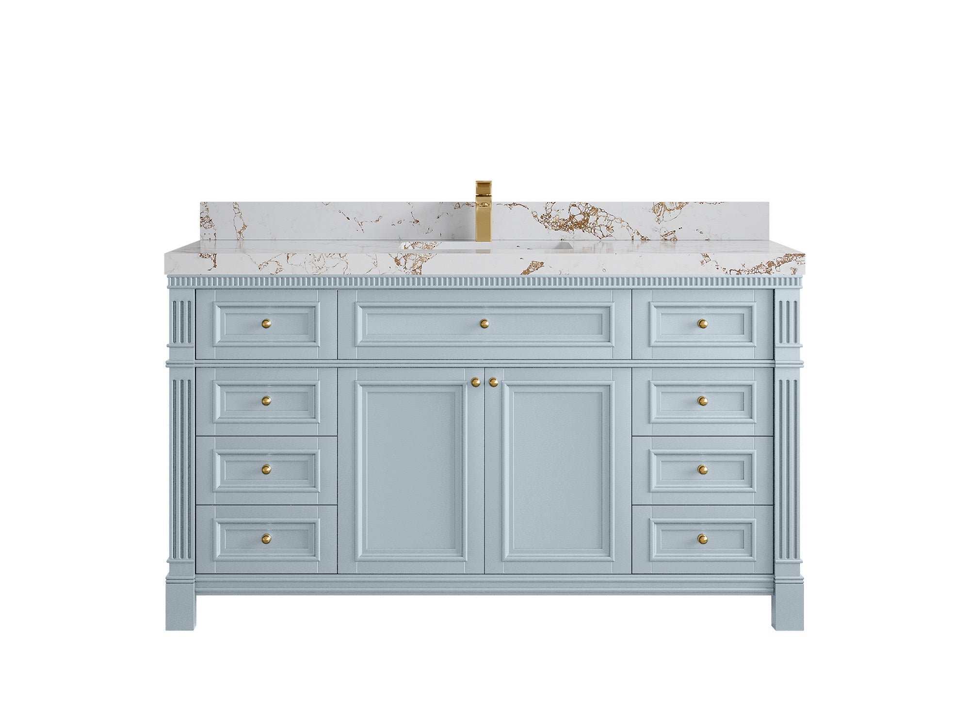 Paris 60 in. W x 22 in. D Single Sink Bathroom Vanity - Willow Bath and Vanity