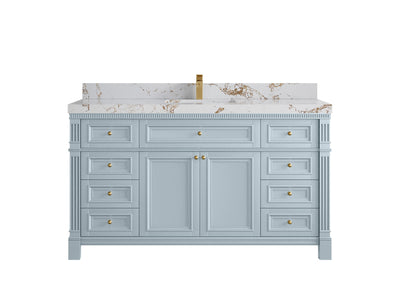 Paris 60 in. W x 22 in. D Single Sink Bathroom Vanity - Willow Bath and Vanity