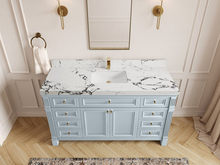Paris 60 in. W x 22 in. D Single Sink Bathroom Vanity - photo 39