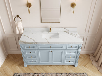 Paris 60 in. W x 22 in. D Single Sink Bathroom Vanity - Willow Bath and Vanity