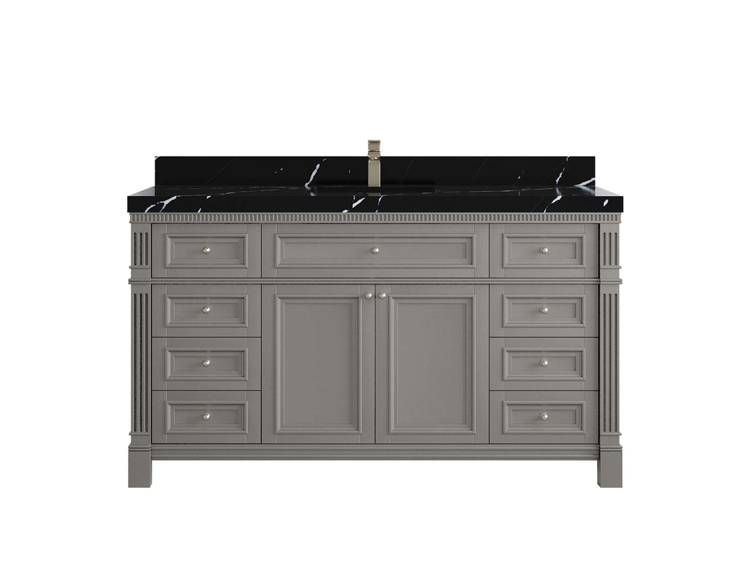Paris 60 in. W x 22 in. D Single Sink Bathroom Vanity - Willow Bath and Vanity