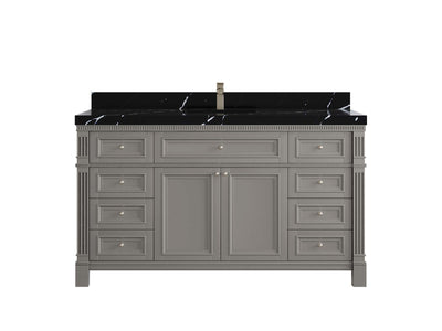 Paris 60 in. W x 22 in. D Single Sink Bathroom Vanity - Willow Bath and Vanity