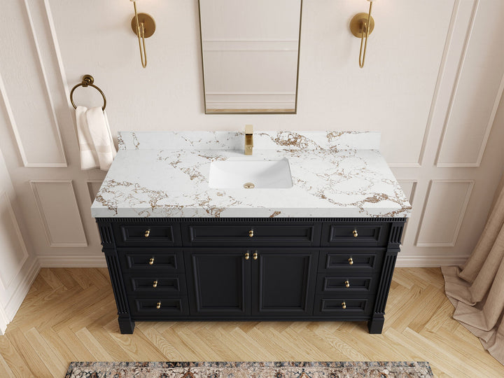 Paris 60 in. W x 22 in. D Single Sink Bathroom Vanity - photo 37