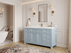Paris 60 in. W x 22 in. D Single Sink Bathroom Vanity - photo 3