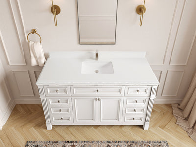 Paris 60 in. W x 22 in. D Single Sink Bathroom Vanity - Willow Bath and Vanity