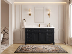 Paris 60 in. W x 22 in. D Single Sink Bathroom Vanity - photo 4