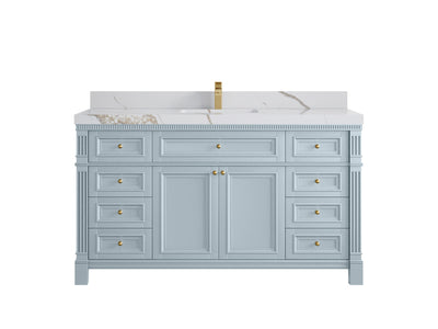 Paris 60 in. W x 22 in. D Single Sink Bathroom Vanity - Willow Bath and Vanity